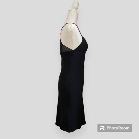 Vintage Gilhar Evening Black Beaded Midi Dress Size XS - Picture 2 of 6